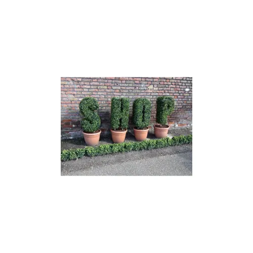 Artificial Boxwood Topiary Letters Artificial Boxwood Topiary Letters