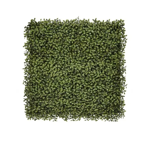 Dark Green Artificial Tea Leaf Panel